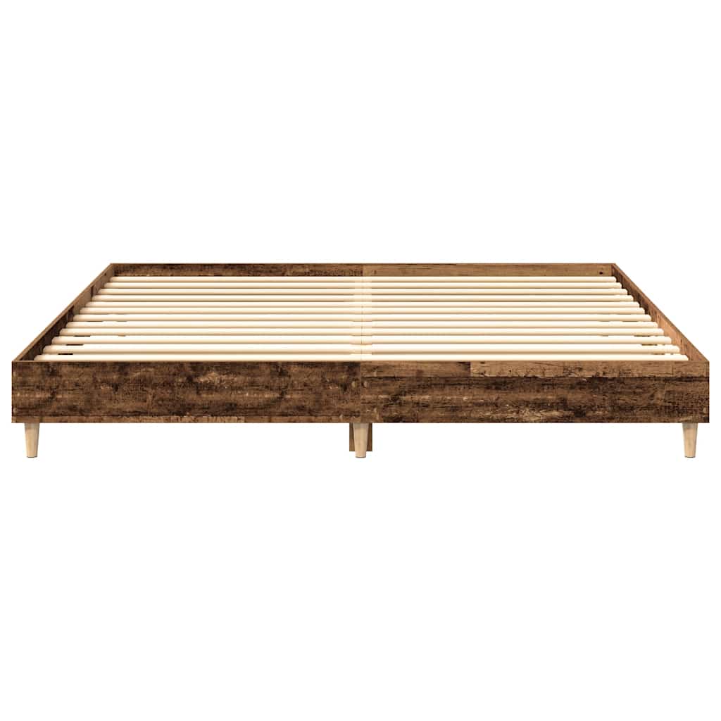 Cadre de lit sans matelas vieux bois 200x200 cm bois ingénierie - XIOS