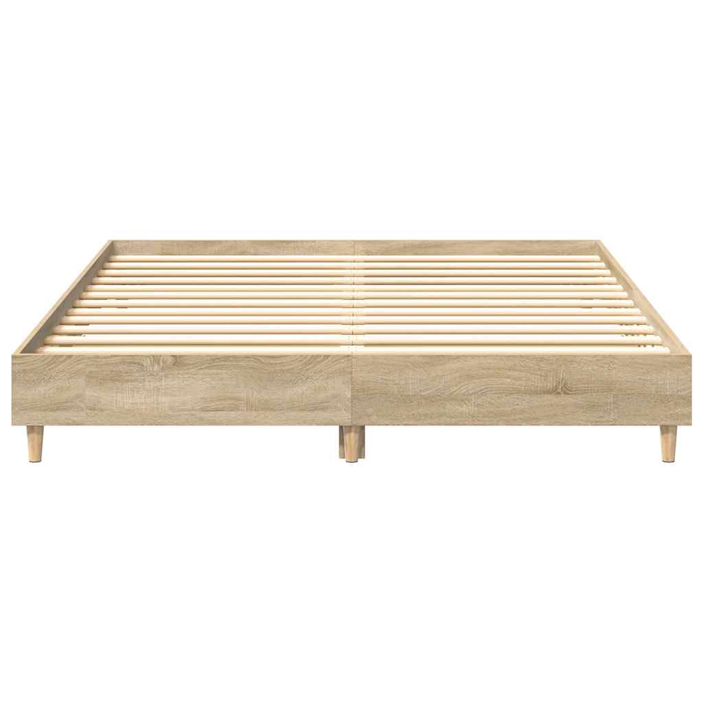 Cadre de lit sans matelas chêne sonoma 150x200 cm - XIOS