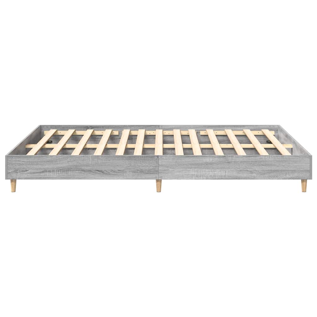 Cadre de lit sans matelas sonoma gris 150x200 cm - XIOS