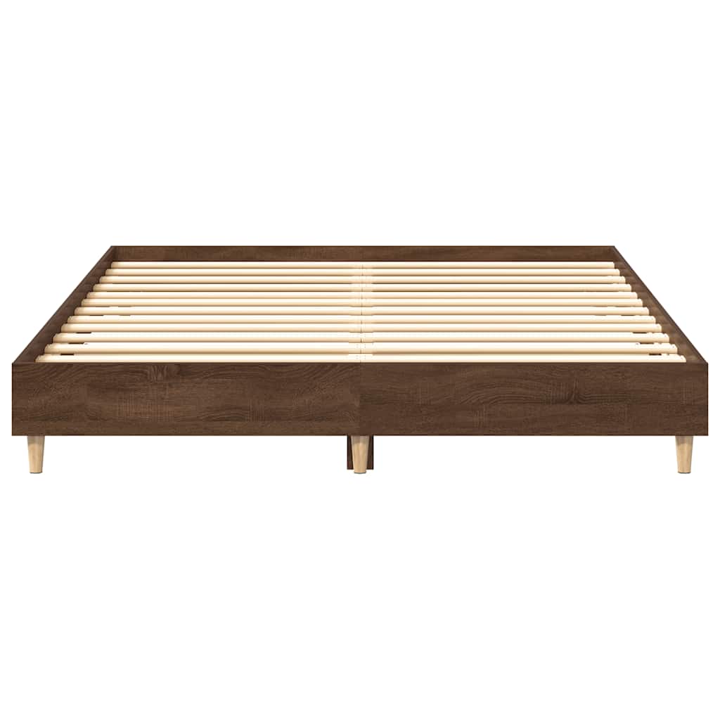 Cadre de lit sans matelas chêne marron 150x200 cm - XIOS