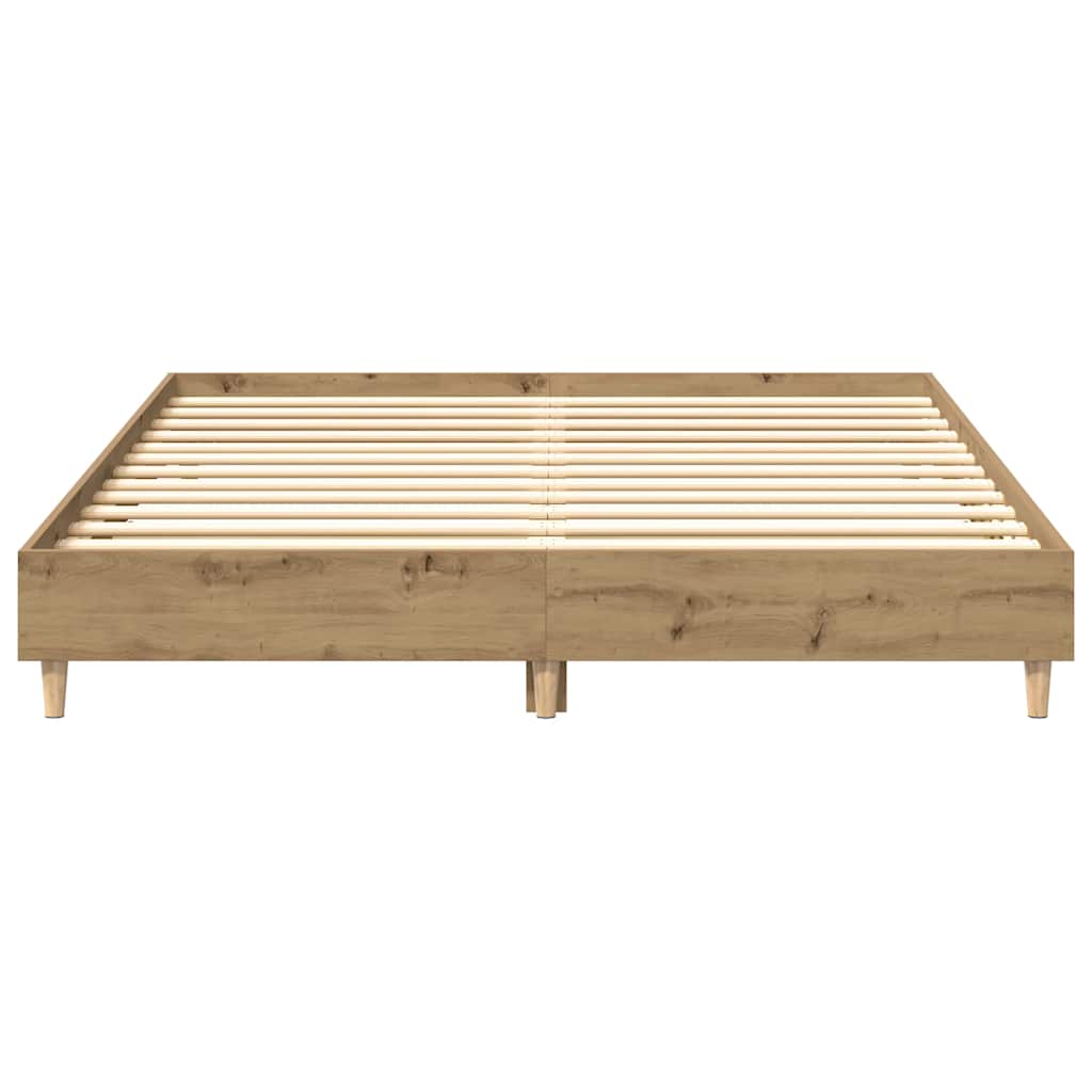 Cadre de lit sans matelas chêne artisanal 150x200 cm - XIOS