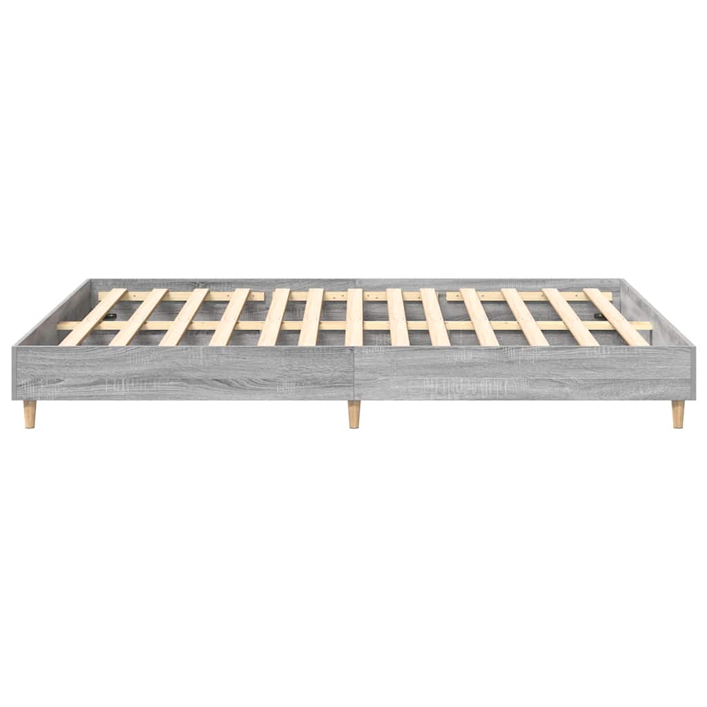 Cadre de lit sans matelas sonoma gris 140x200 cm - XIOS