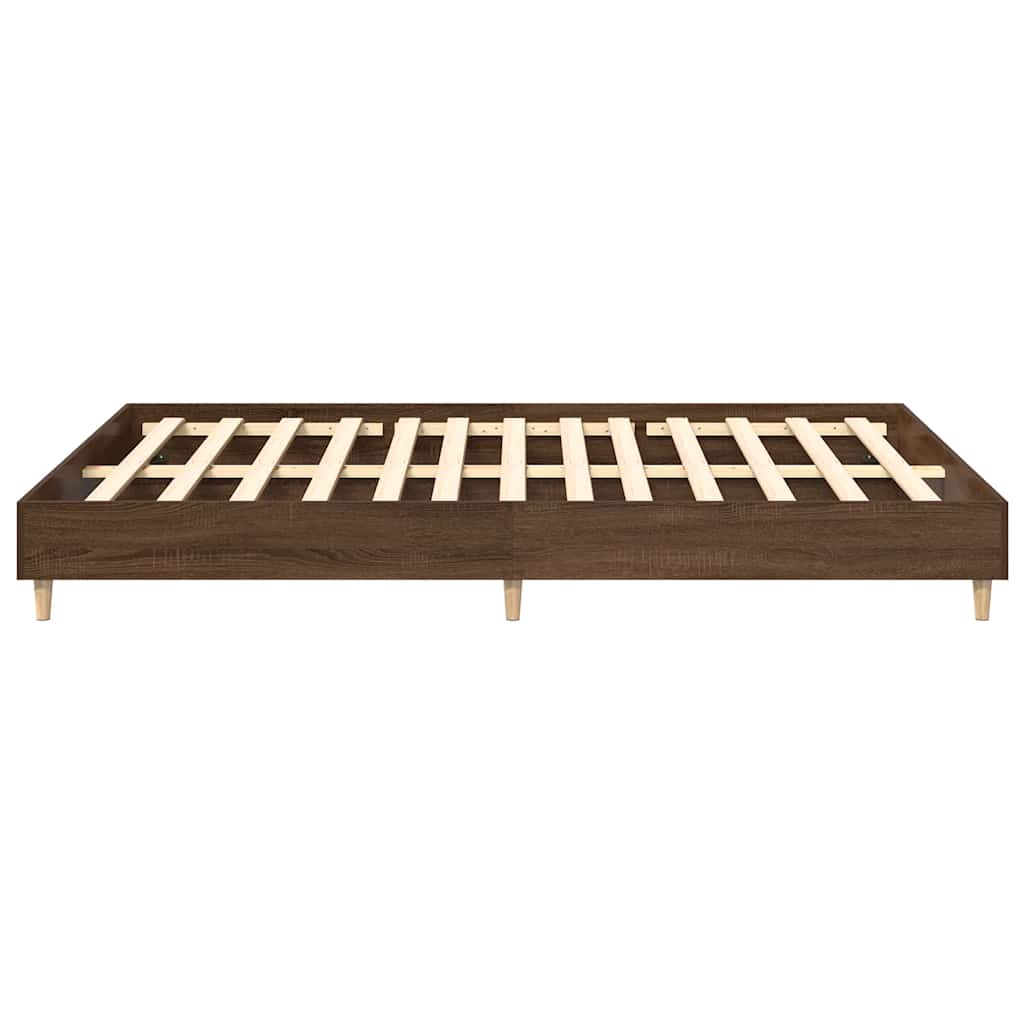 Cadre de lit sans matelas chêne marron 140x200 cm - XIOS