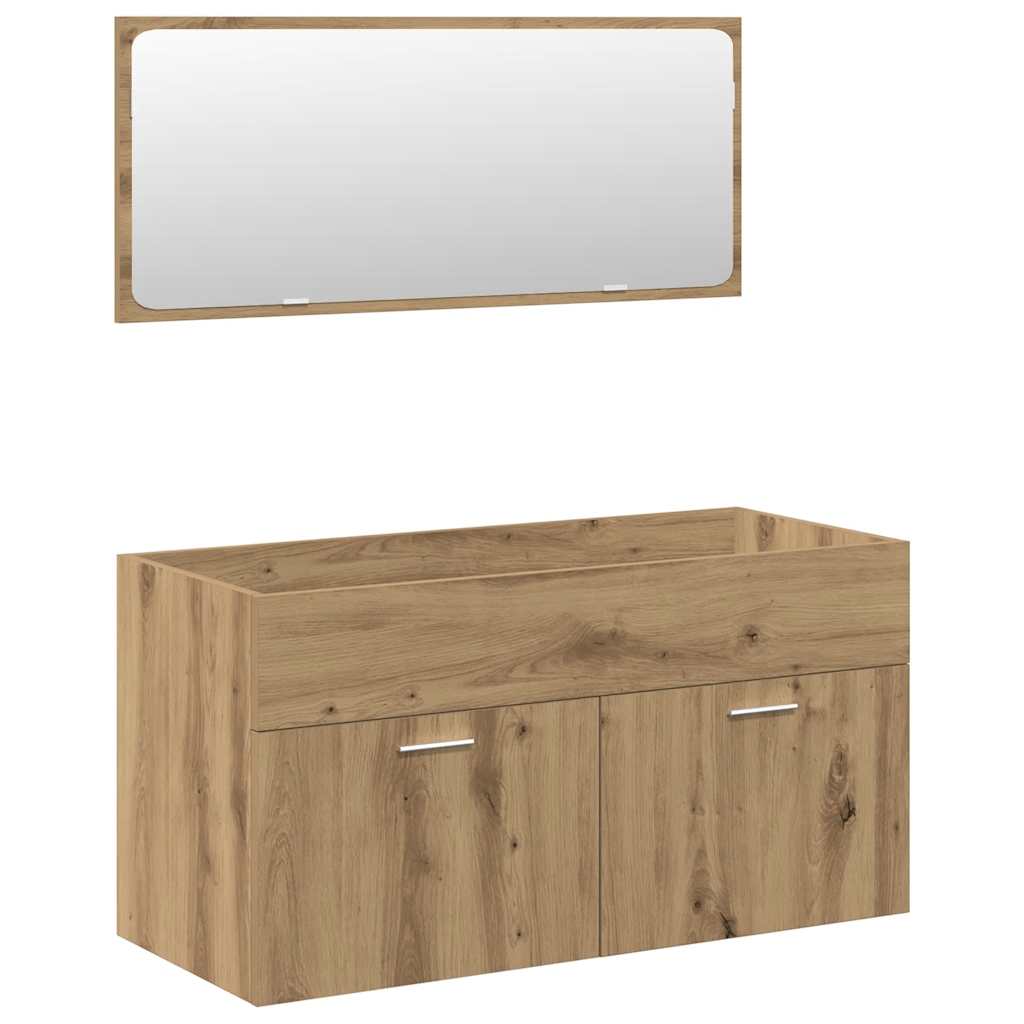 Ensemble de meubles salle de bain 4 pcs bois d'ingénierie