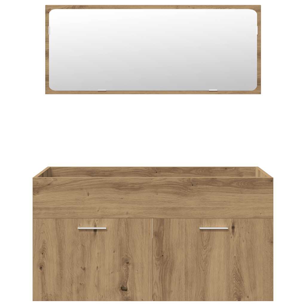 Ensemble de meubles salle de bain 4 pcs bois d'ingénierie