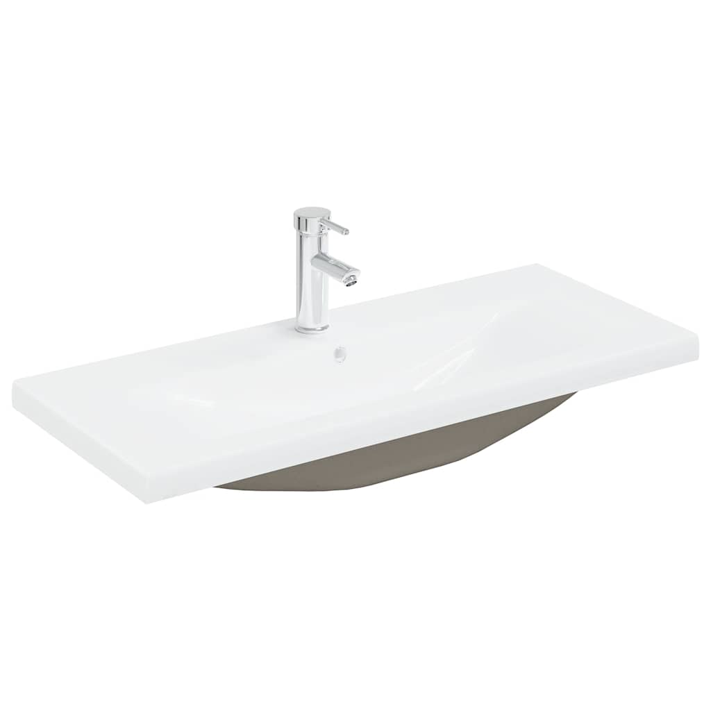 Meuble lavabo avec bassin et robinet intégrés chêne artisanal - XIOS