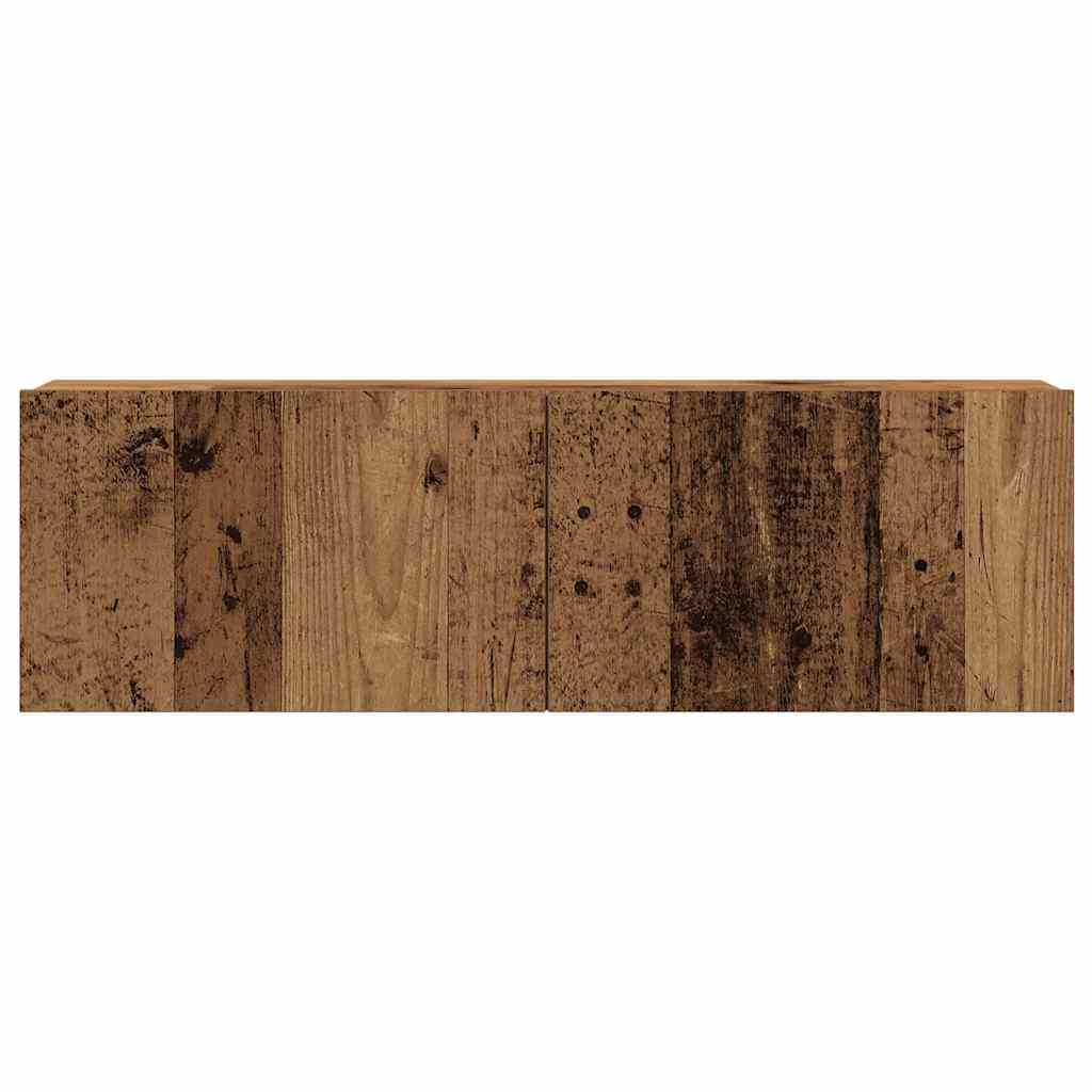 Ensemble de meuble TV mural 8 pcs vieux bois bois d'ingénierie - XIOS