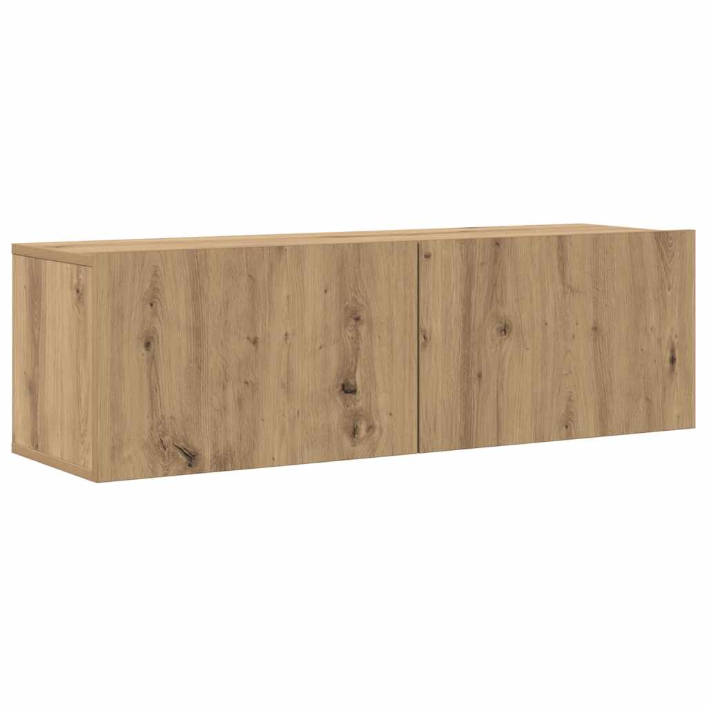 Ensemble de meuble TV mural 8 pcs chêne artisanal - XIOS