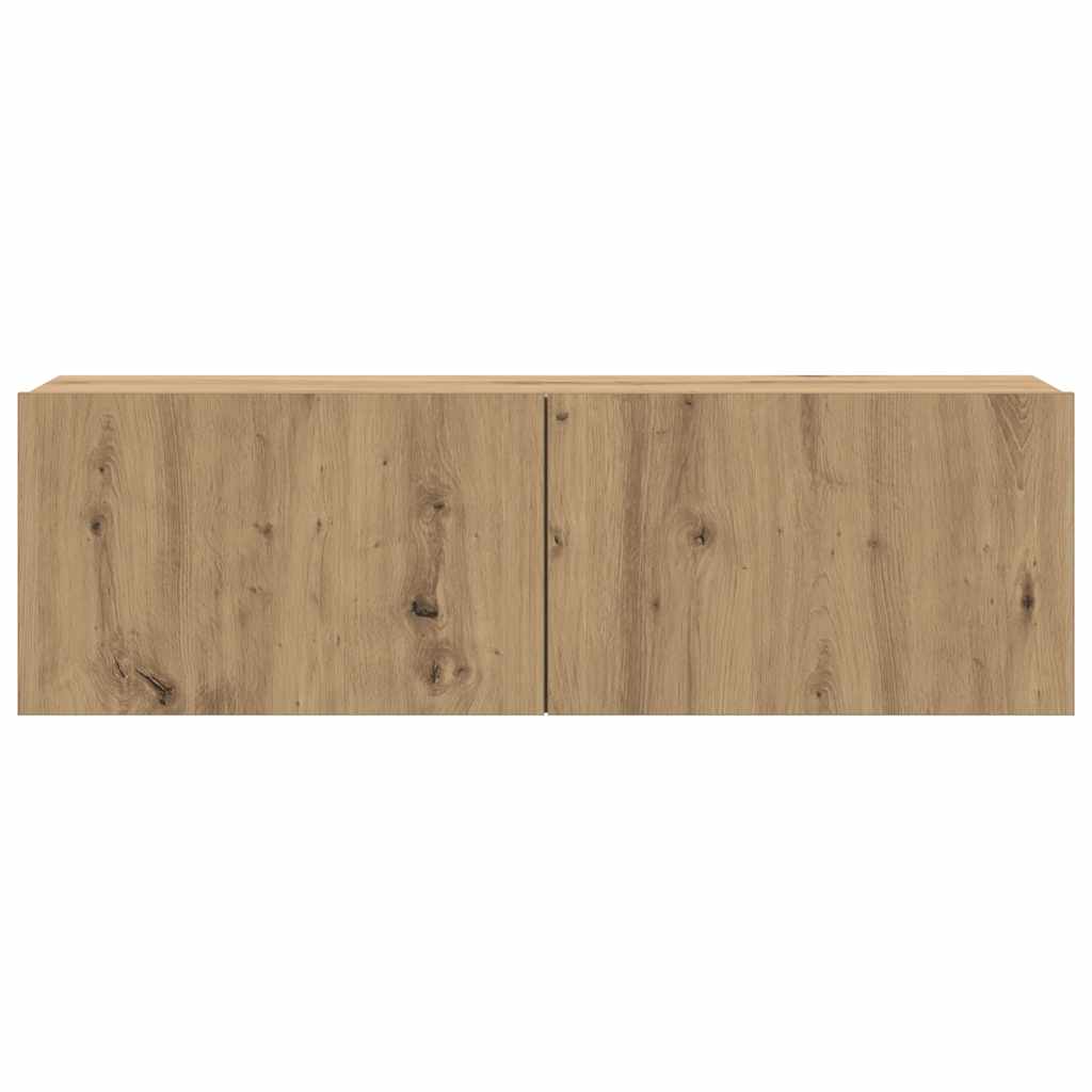 Ensemble de meuble TV mural 8 pcs chêne artisanal - XIOS