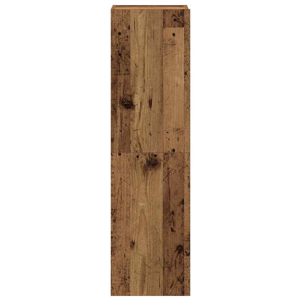 Ensemble de meuble TV mural 8 pcs vieux bois bois d'ingénierie - XIOS