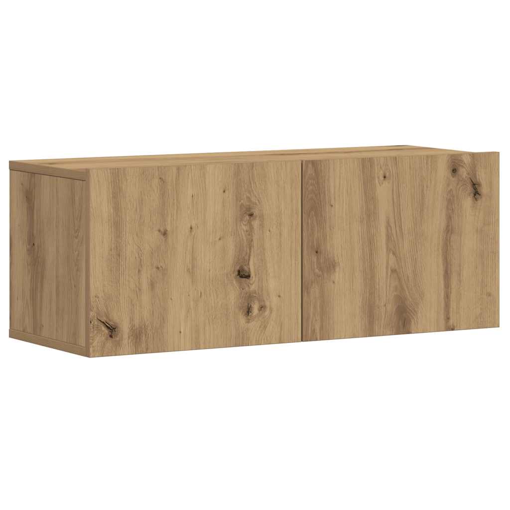 Meubles TV muraux 5 pcs chêne artisanal bois d'ingénierie - XIOS