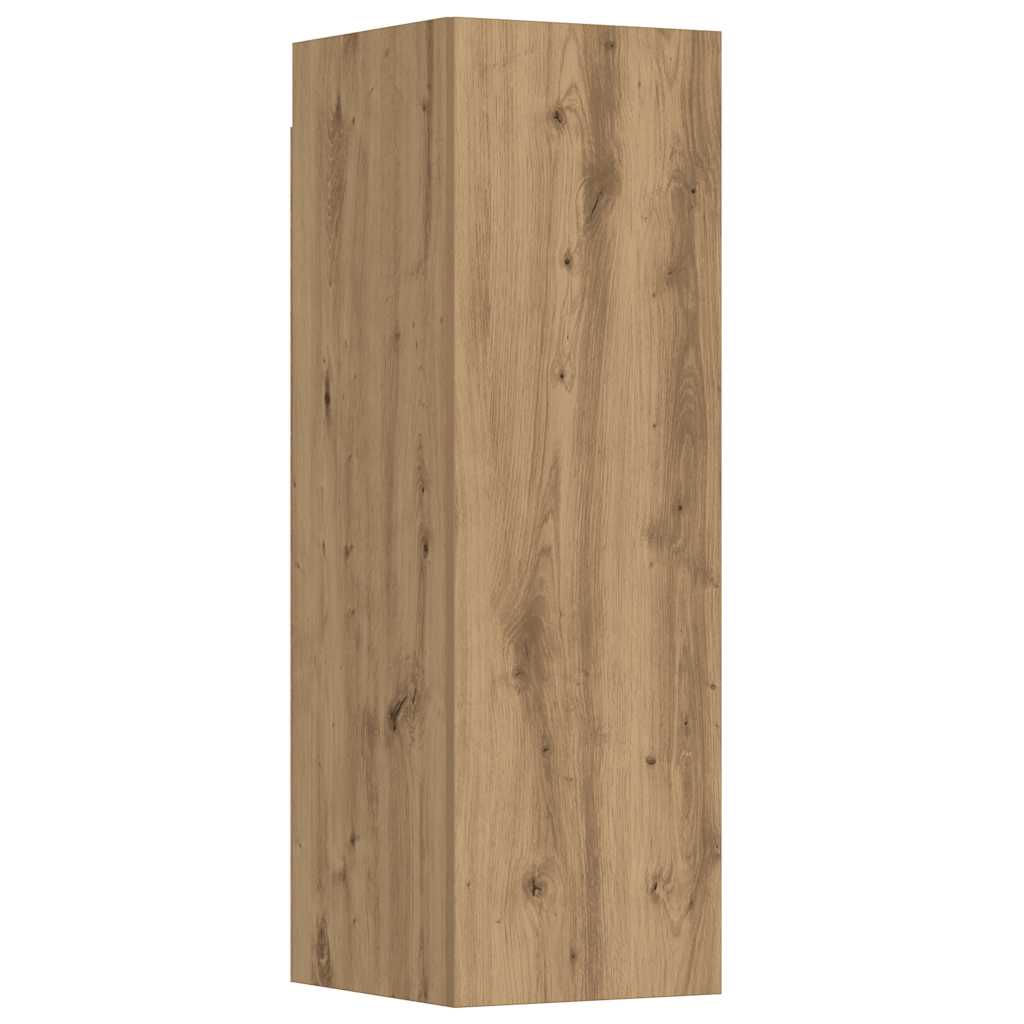 Meubles TV muraux 5 pcs chêne artisanal bois d'ingénierie - XIOS
