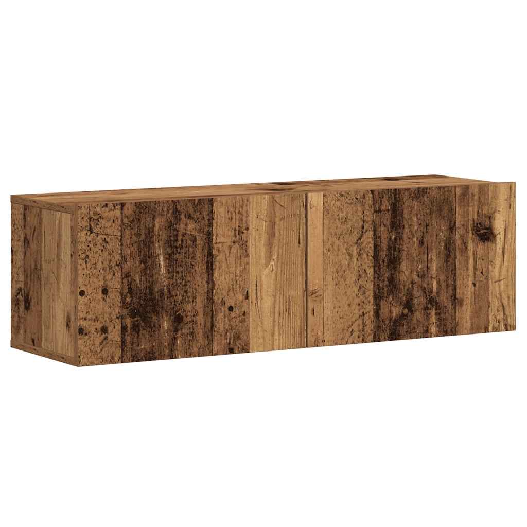 Meubles TV muraux 3 pcs vieux bois bois d'ingénierie - XIOS