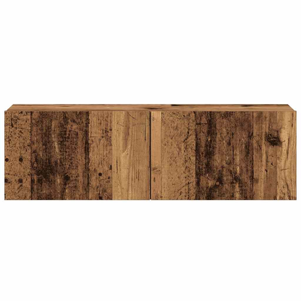 Meubles TV muraux 3 pcs vieux bois bois d'ingénierie - XIOS