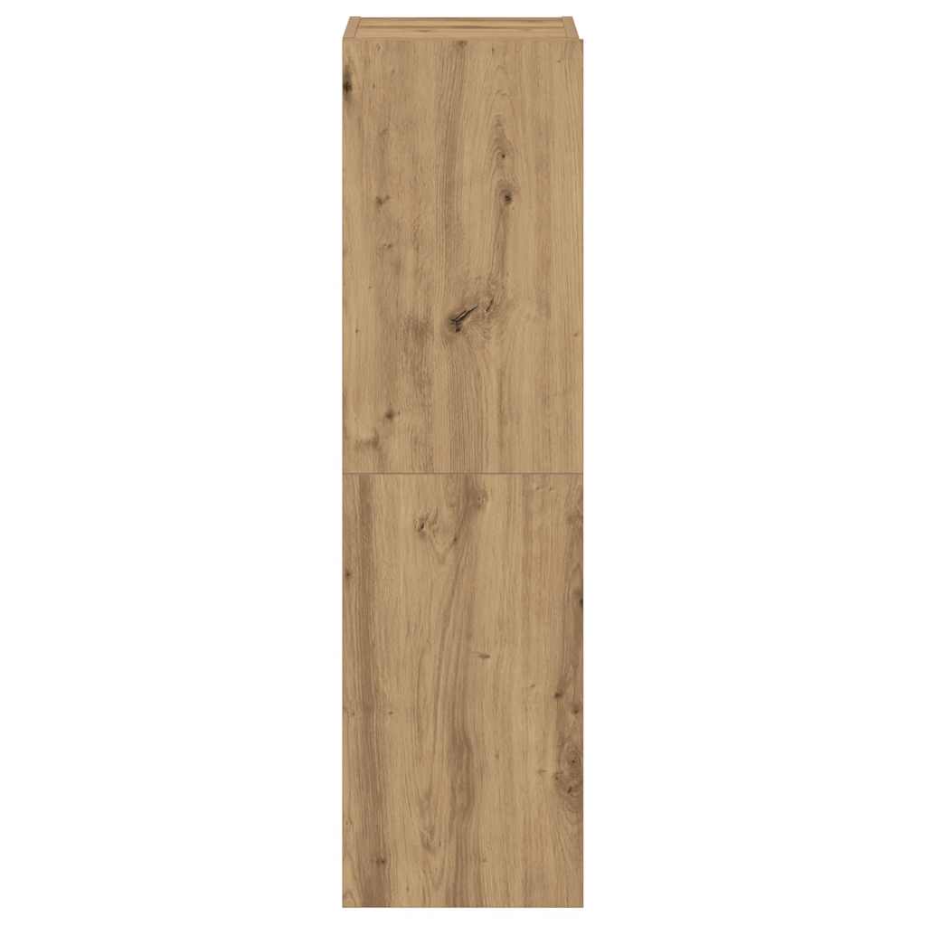 Meubles TV muraux 3 pcs chêne artisanal bois d'ingénierie - XIOS