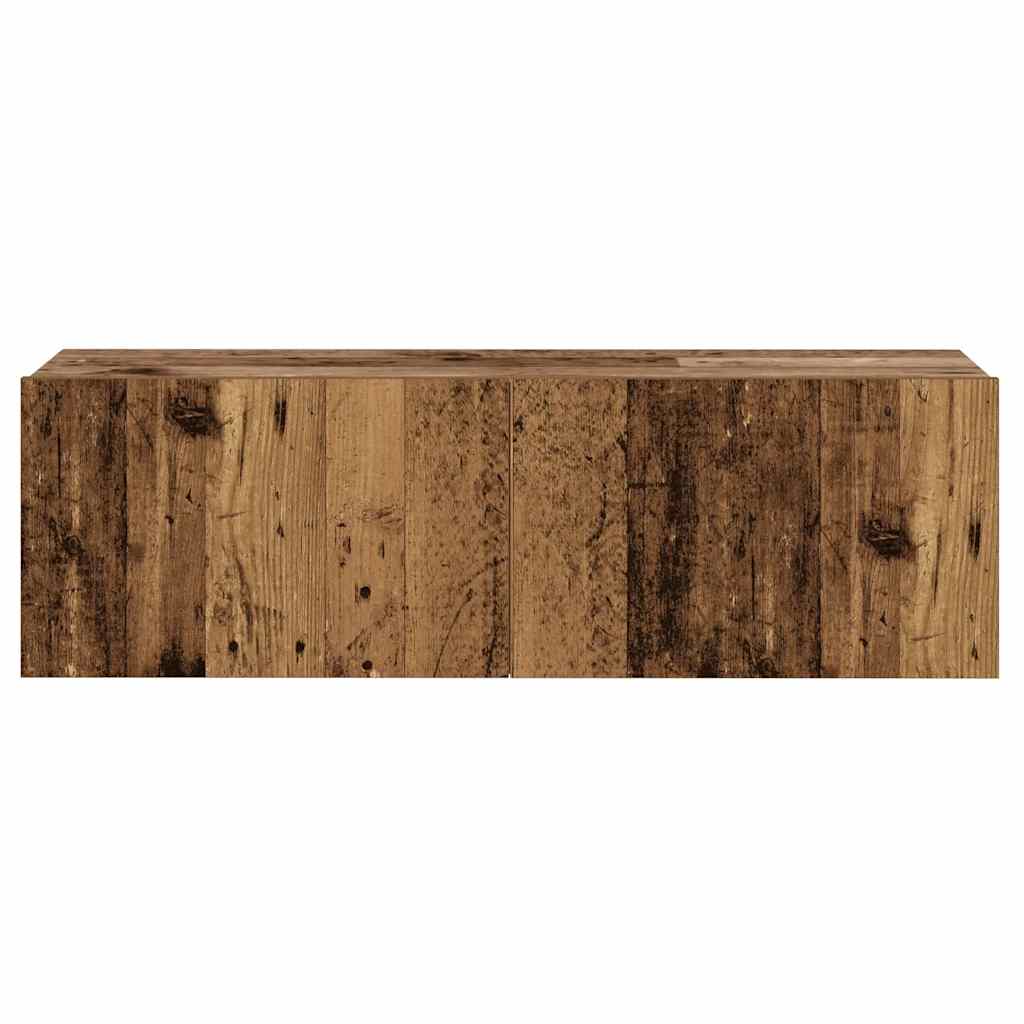 Meubles TV muraux 3 pcs vieux bois bois d'ingénierie - XIOS