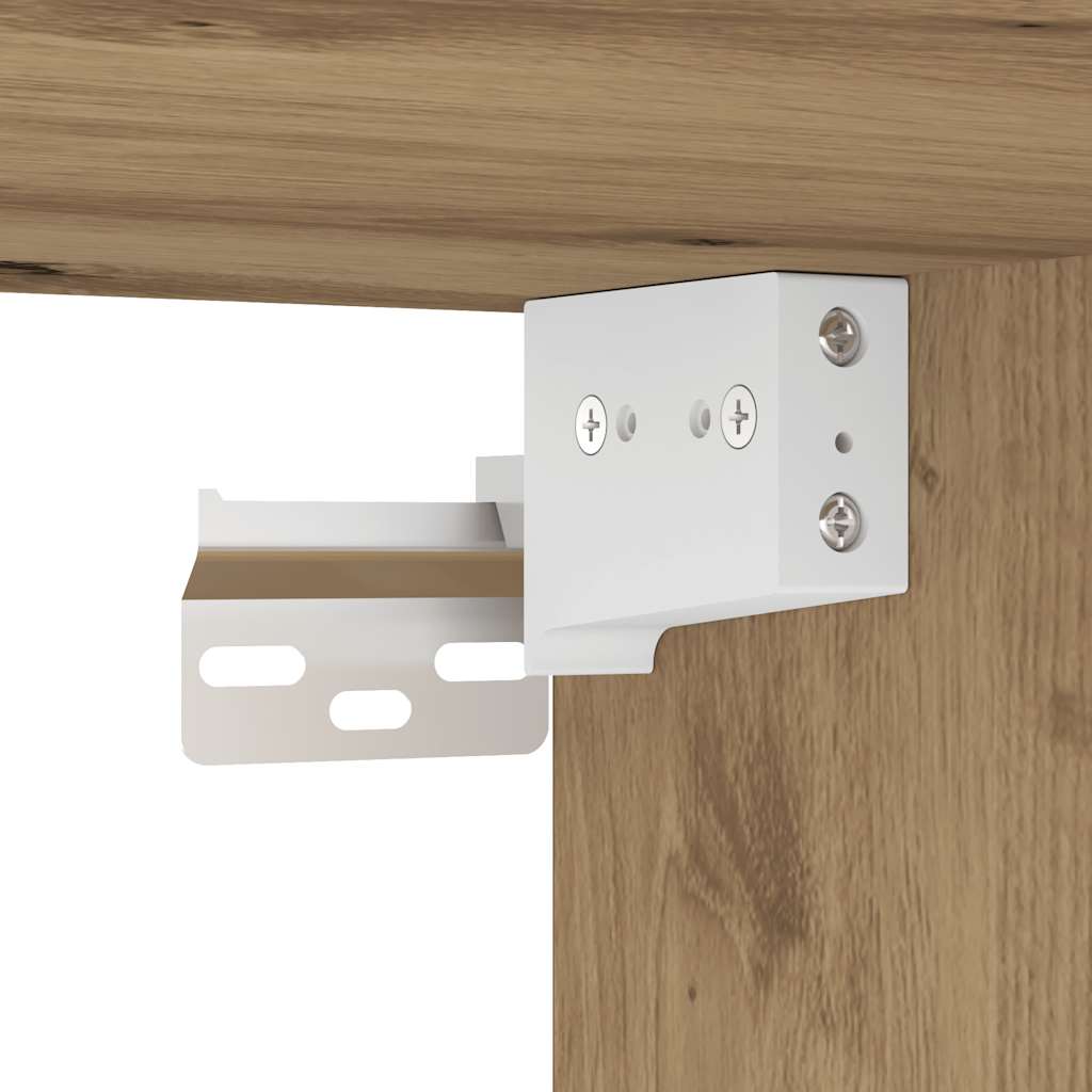 Meubles TV muraux 3 pcs chêne artisanal bois d'ingénierie - XIOS