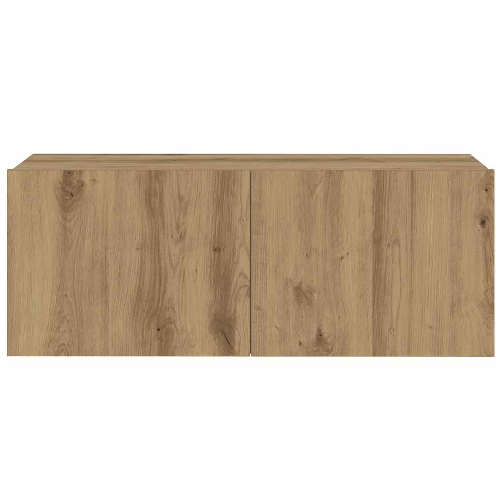 Meubles TV muraux 6 pcs chêne artisanal bois d'ingénierie - XIOS