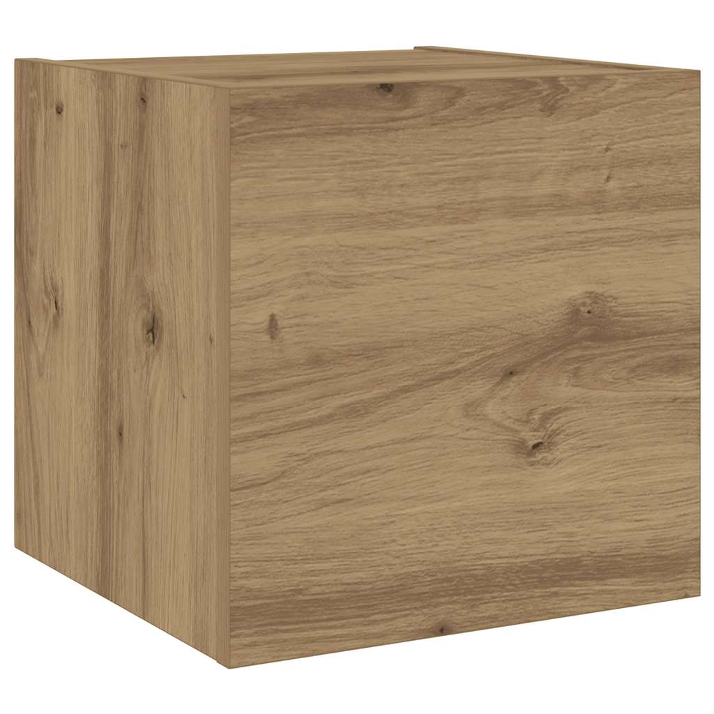Meubles TV muraux 6 pcs chêne artisanal bois d'ingénierie - XIOS