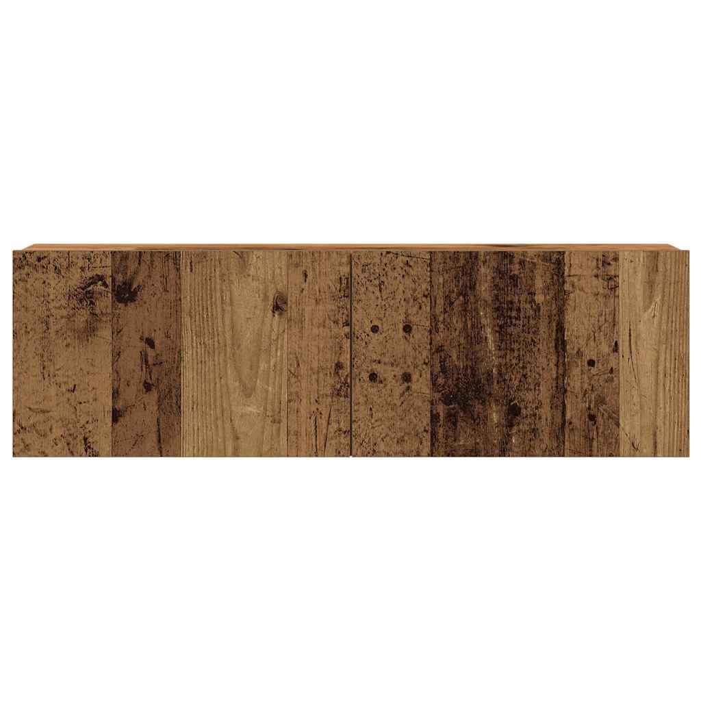 Meubles TV muraux 6 pcs vieux bois bois d'ingénierie - XIOS