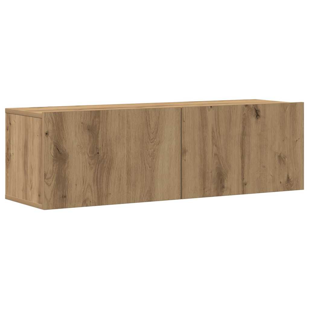 Meubles TV muraux 6 pcs chêne artisanal bois d'ingénierie - XIOS