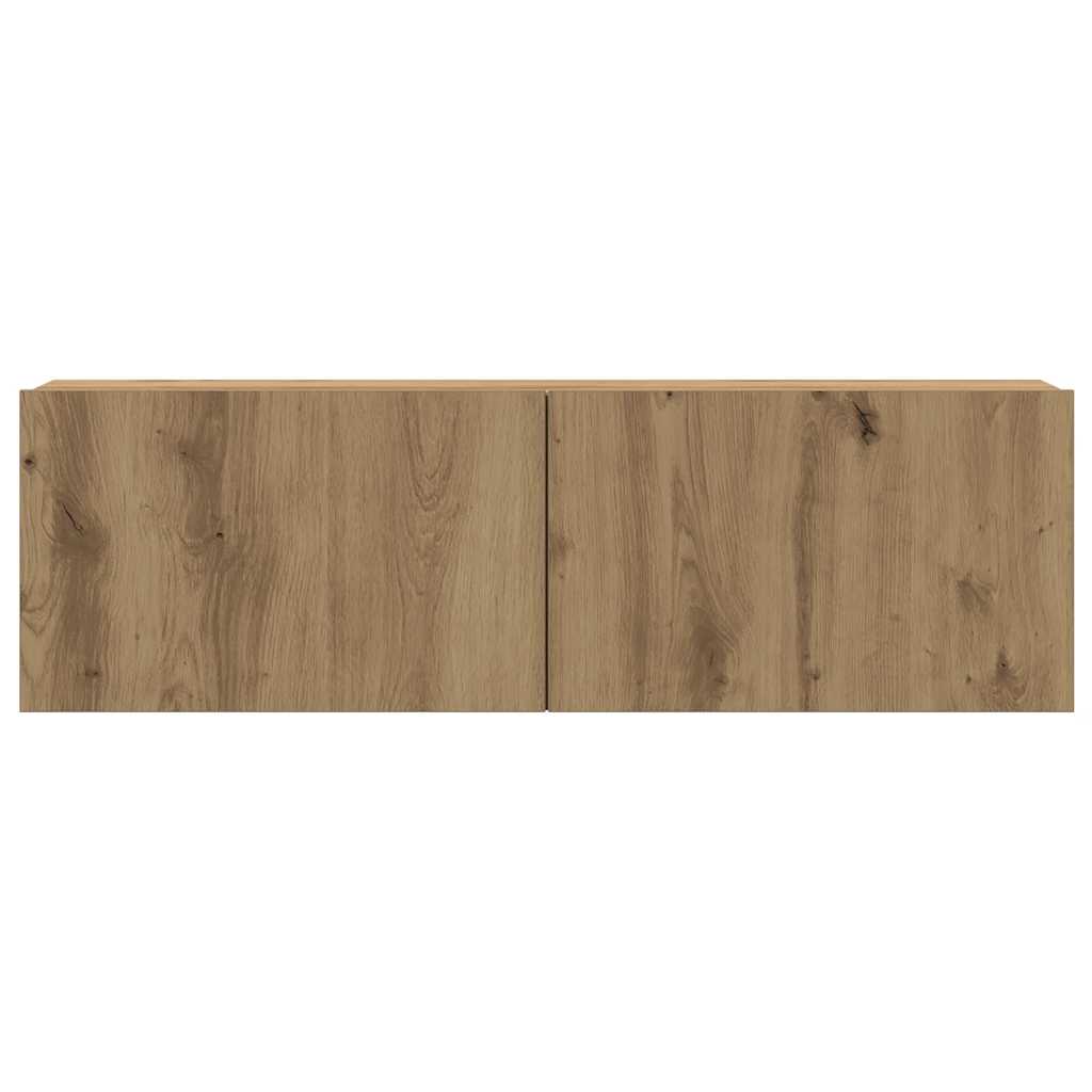 Meubles TV muraux 6 pcs chêne artisanal bois d'ingénierie - XIOS