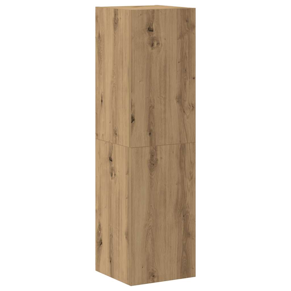 Meubles TV muraux 4 pcs chêne artisanal bois d'ingénierie - XIOS