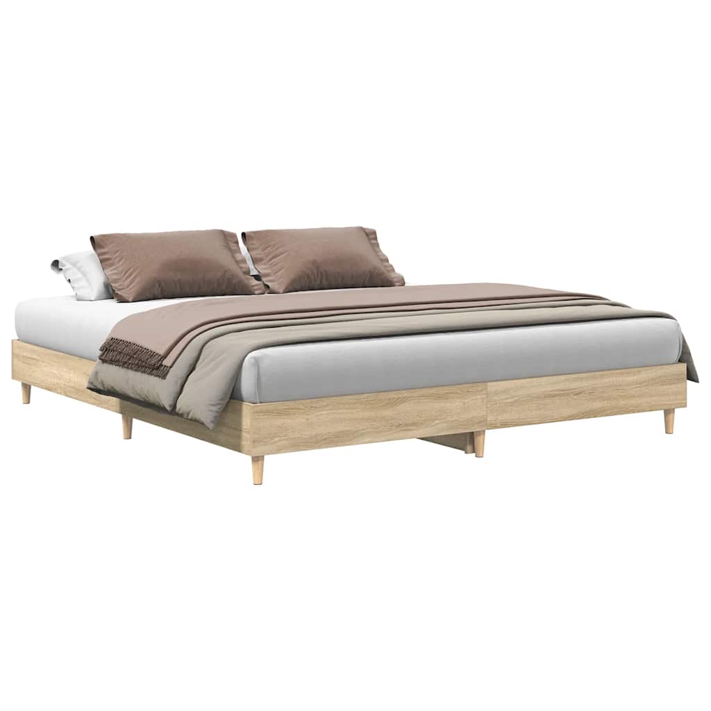 Cadre de lit sans matelas chêne sonoma 160x200 cm - XIOS
