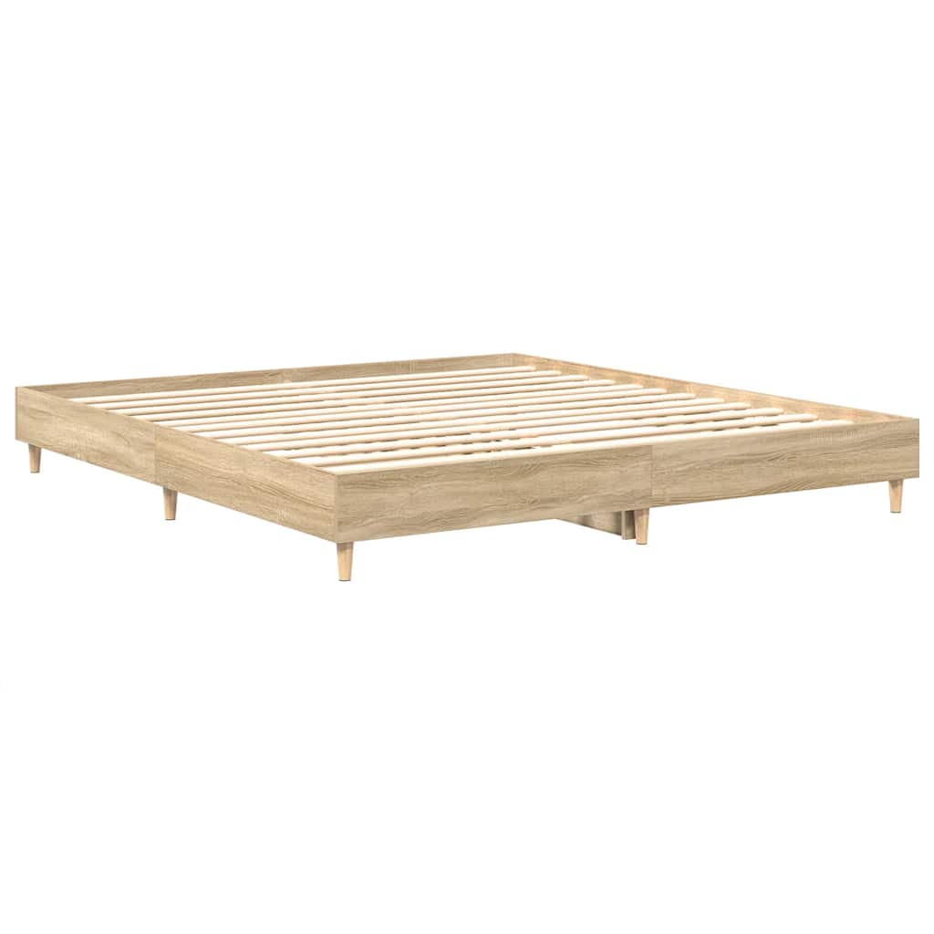 Cadre de lit sans matelas chêne sonoma 160x200 cm - XIOS