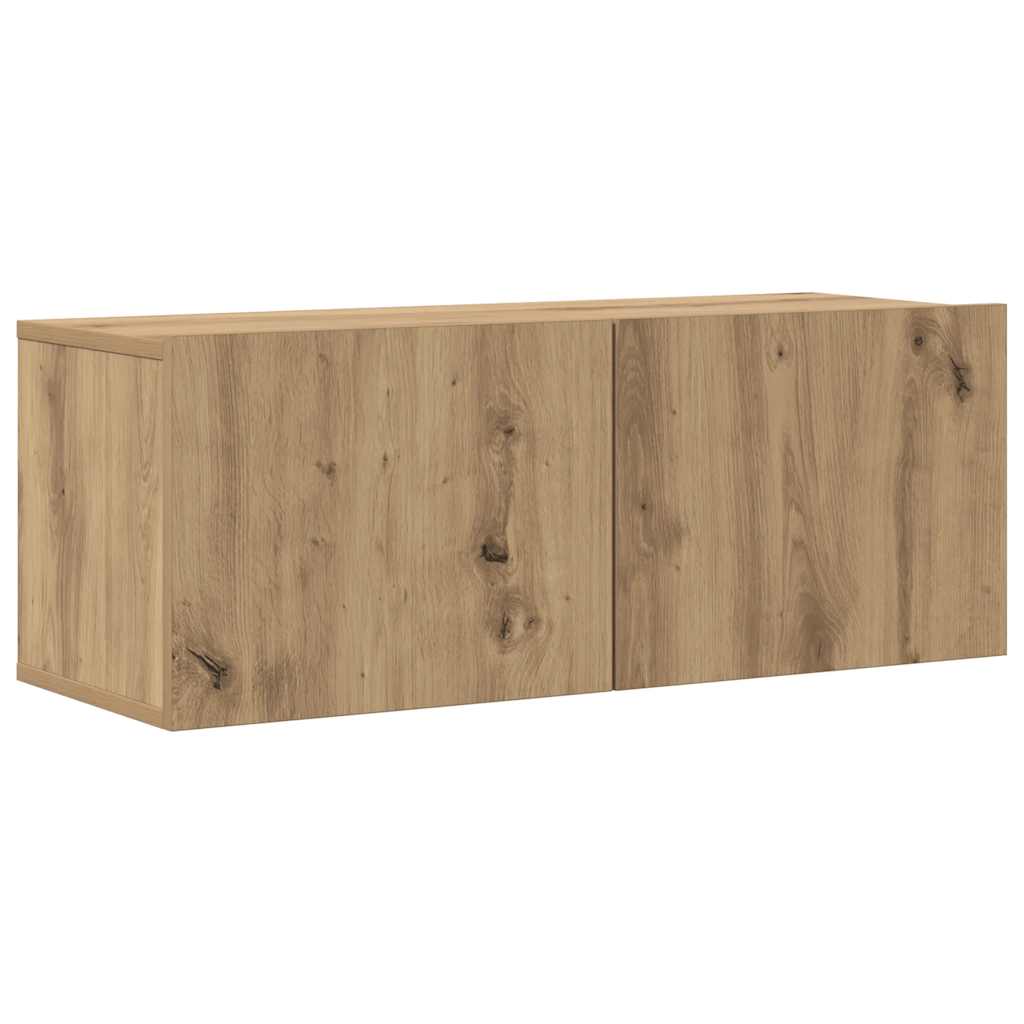 Meubles TV muraux 6 pcs chêne artisanal bois d'ingénierie - XIOS