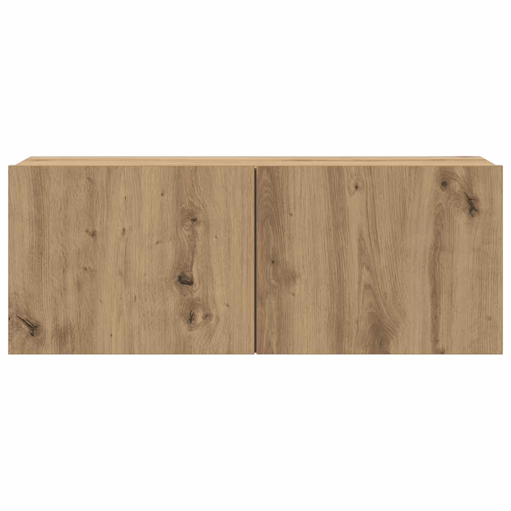 Meubles TV muraux 6 pcs chêne artisanal bois d'ingénierie - XIOS