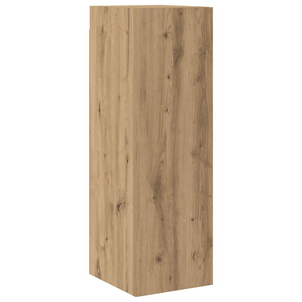 Meubles TV muraux 6 pcs chêne artisanal bois d'ingénierie - XIOS