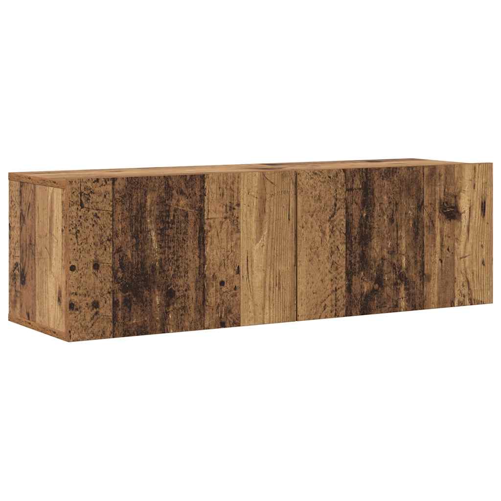 Meubles TV muraux 6 pcs vieux bois bois d'ingénierie - XIOS