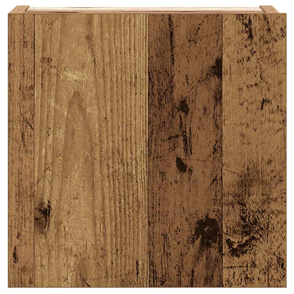 Ensemble de meuble TV mural 6 pcs vieux bois bois d'ingénierie - XIOS