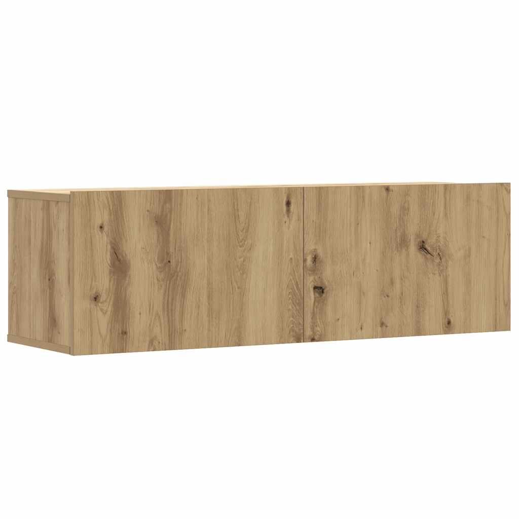 Ensemble de meuble TV mural 5 pcs chêne artisanal - XIOS