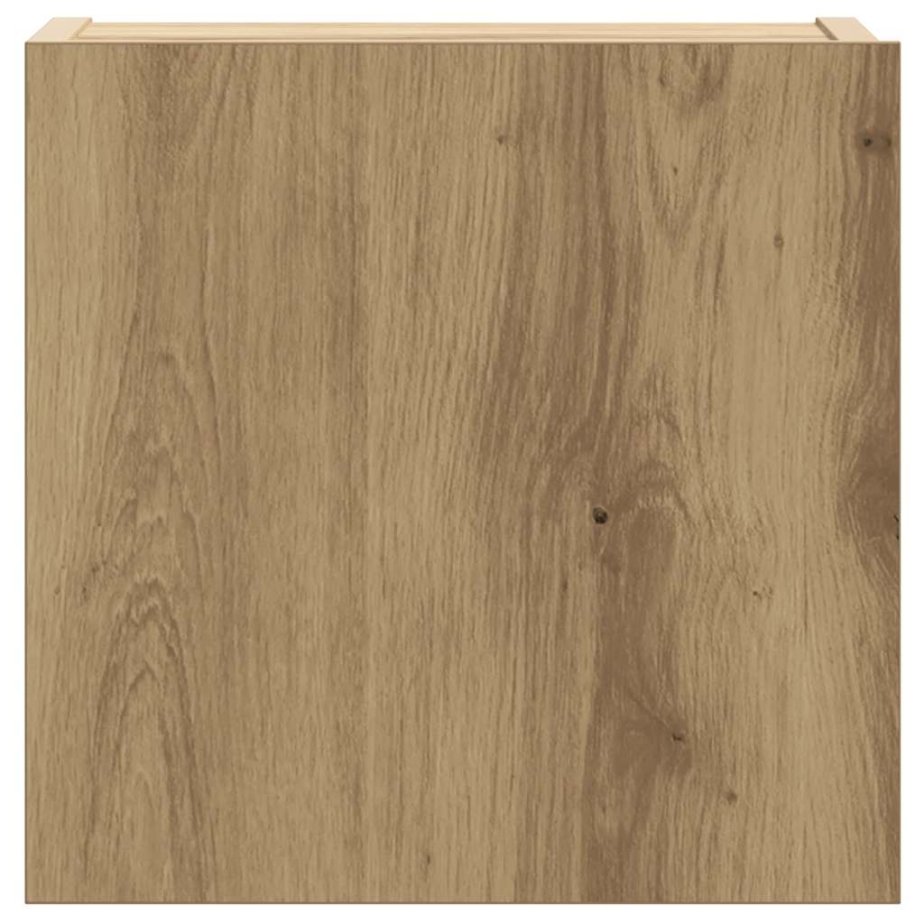 Ensemble de meuble TV mural 5 pcs chêne artisanal - XIOS