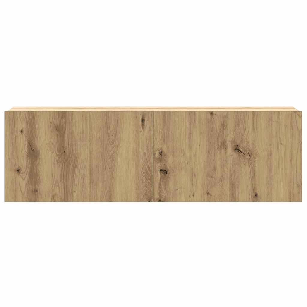 Meubles TV muraux 3 pcs chêne artisanal 100x30x30 cm - XIOS