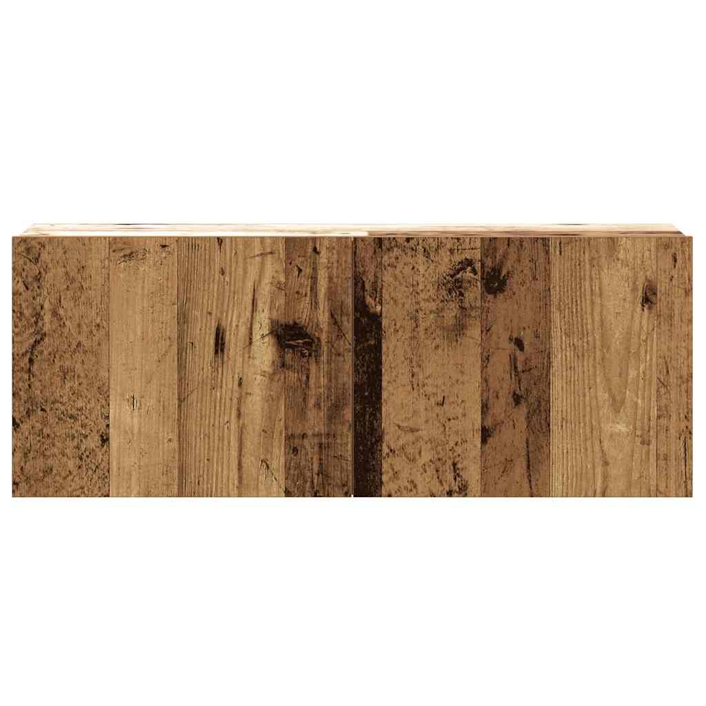 Ensemble de meuble TV mural 8 pcs vieux bois bois d'ingénierie - XIOS