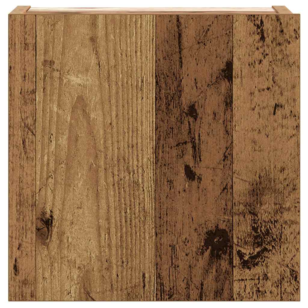 Ensemble de meuble TV mural 8 pcs vieux bois bois d'ingénierie - XIOS