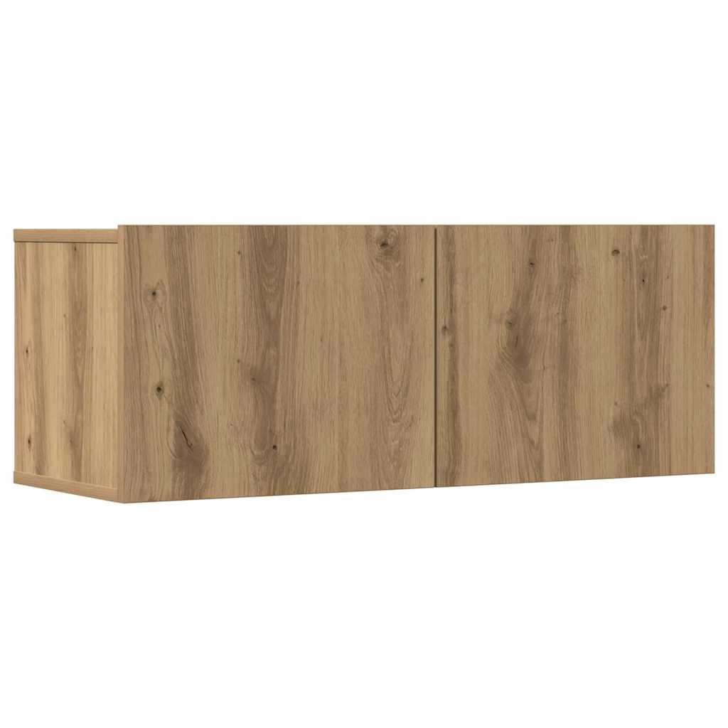 Ensemble de meuble TV mural 7 pcs chêne artisanal - XIOS