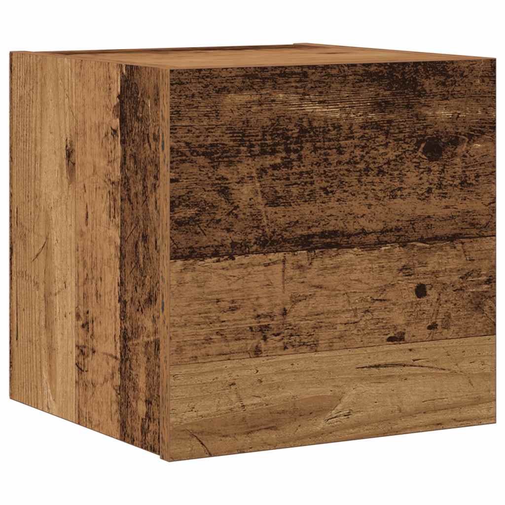 Ensemble de meuble TV mural 7 pcs vieux bois bois d'ingénierie - XIOS
