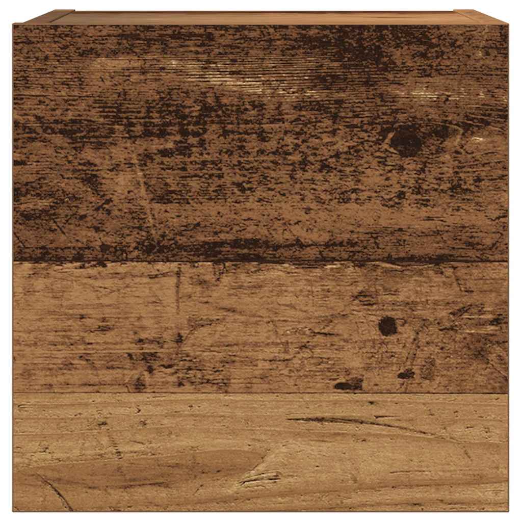 Ensemble de meuble TV mural 7 pcs vieux bois bois d'ingénierie - XIOS