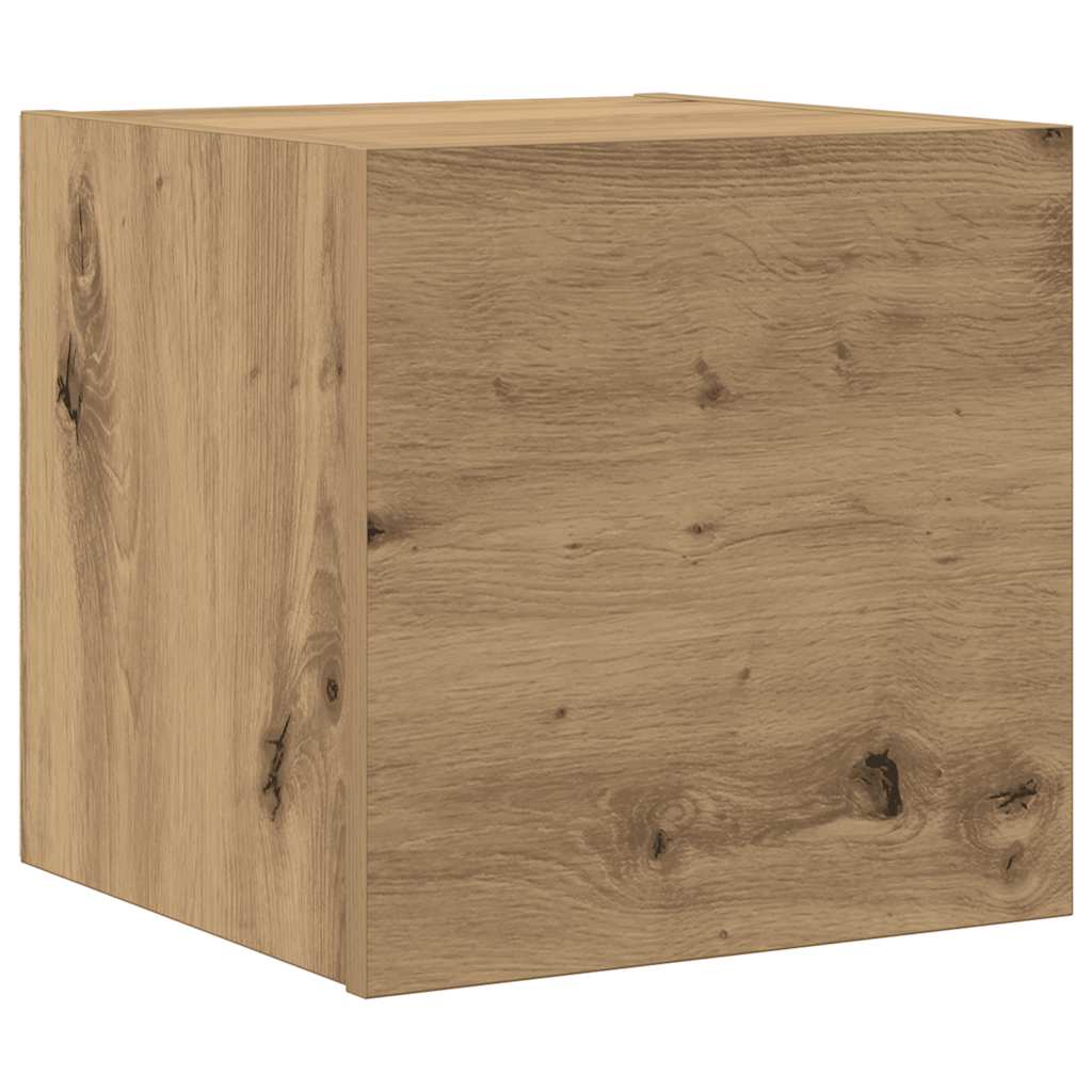 Ensemble de meuble TV mural 7 pcs chêne artisanal - XIOS