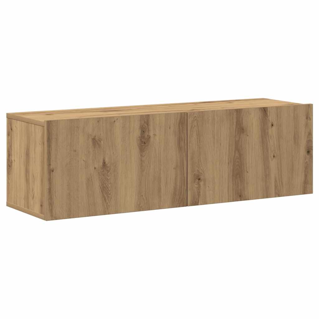 Ensemble de meuble TV mural 7 pcs chêne artisanal - XIOS