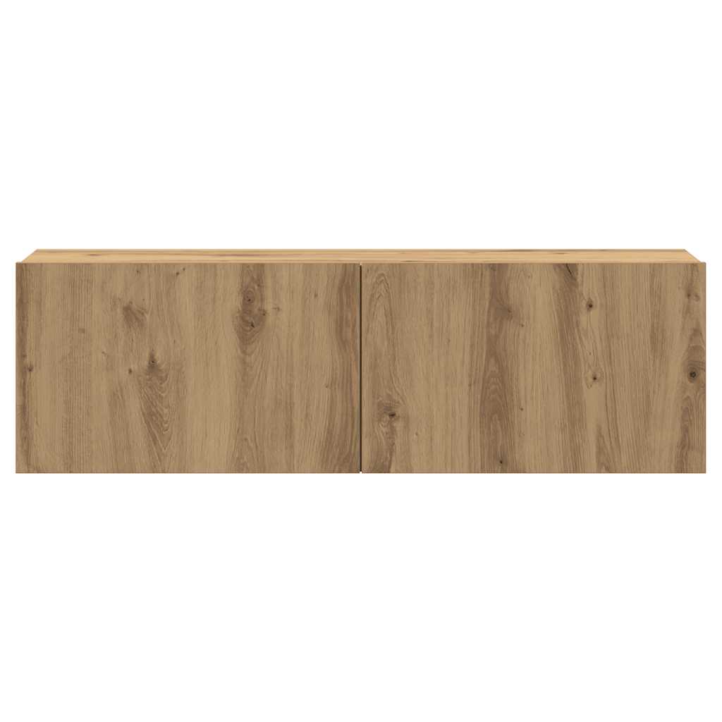 Ensemble de meuble TV mural 7 pcs chêne artisanal - XIOS