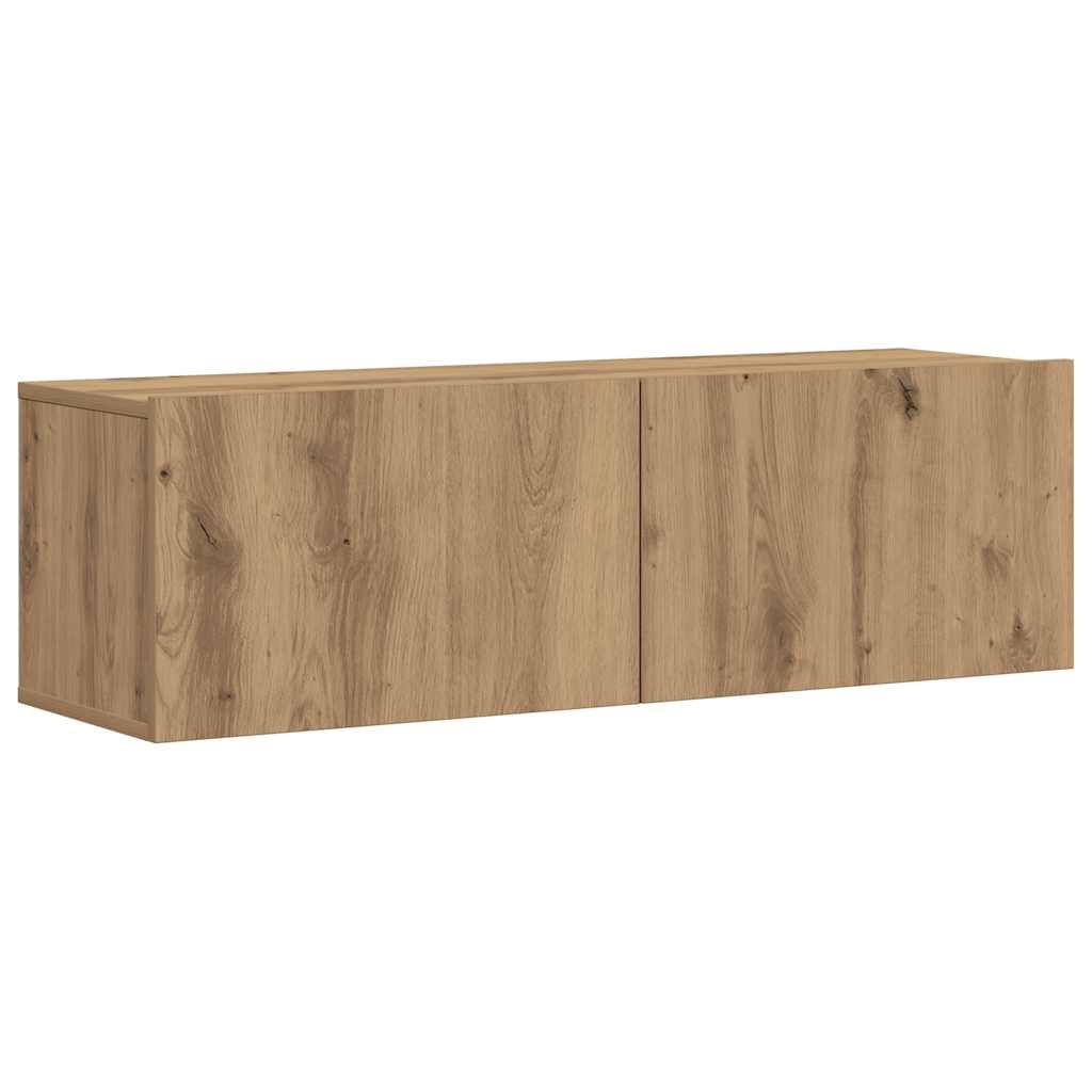Ensemble de meuble TV mural 7 pcs chêne artisanal - XIOS