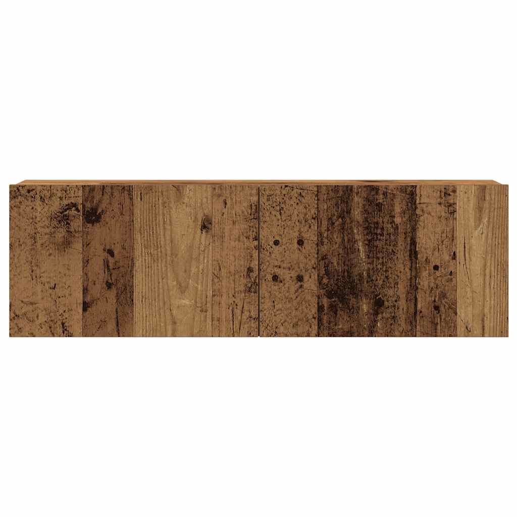 Ensemble de meuble TV mural 6 pcs vieux bois bois d'ingénierie - XIOS