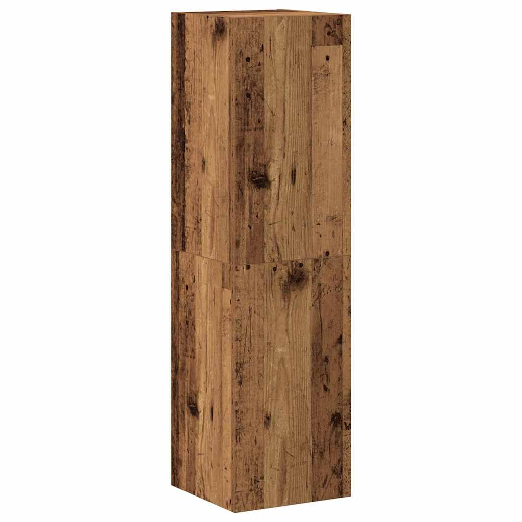Ensemble de meuble TV mural 6 pcs vieux bois bois d'ingénierie - XIOS