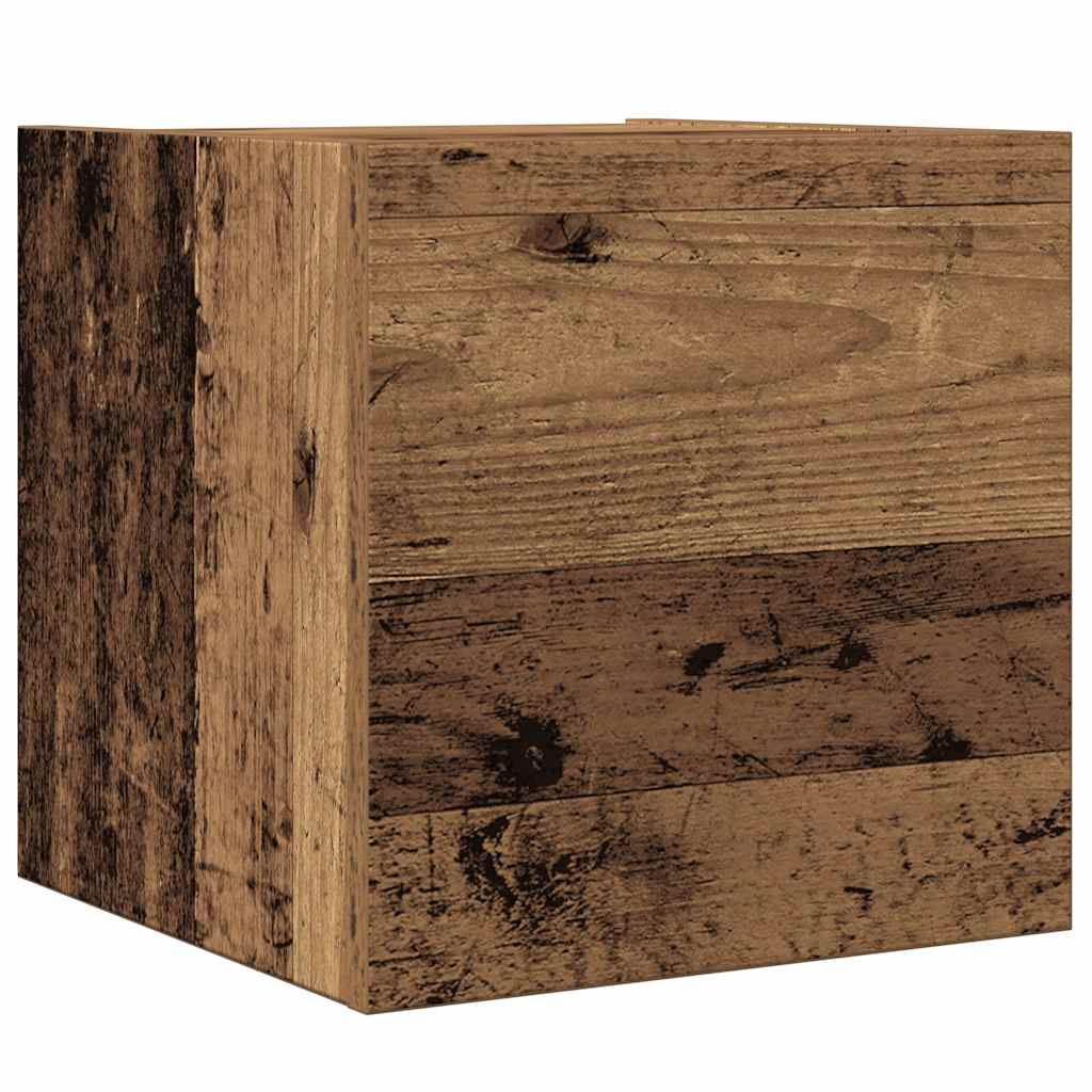 Ensemble de meuble TV mural 8 pcs vieux bois bois d'ingénierie - XIOS