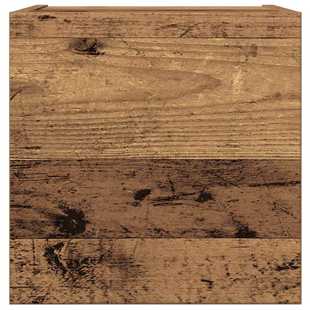 Ensemble de meuble TV mural 8 pcs vieux bois bois d'ingénierie - XIOS